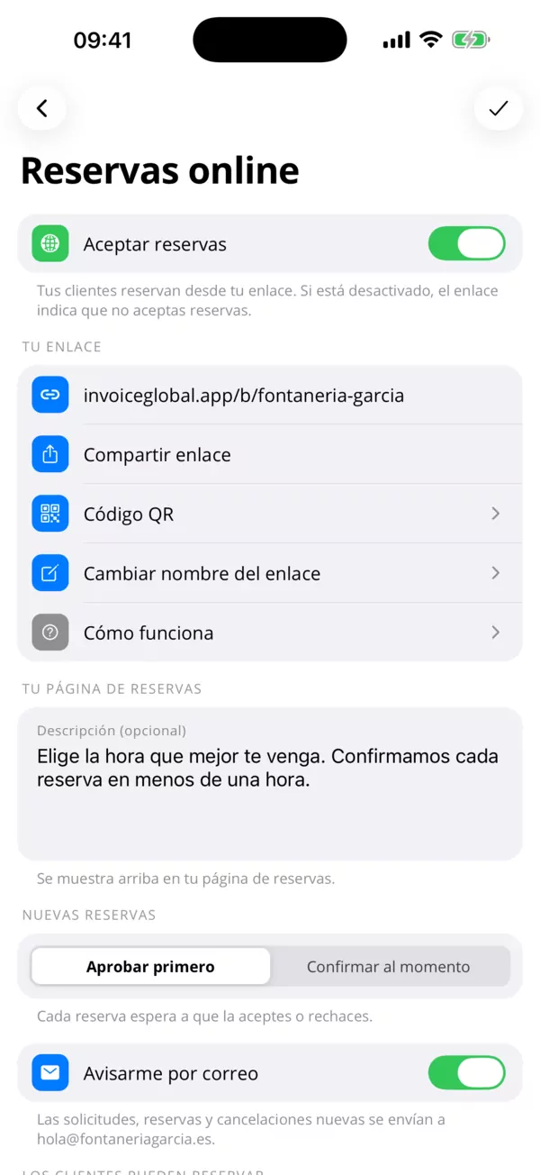 Tus servicios, tu horario.