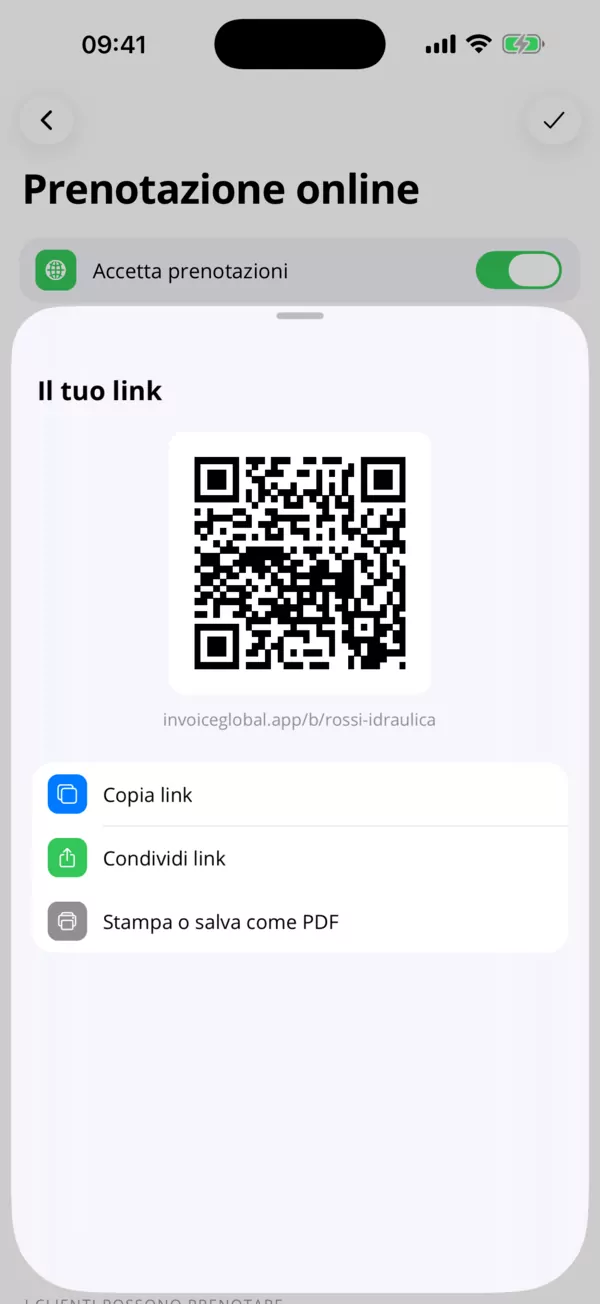 I clienti ti prenotano online.